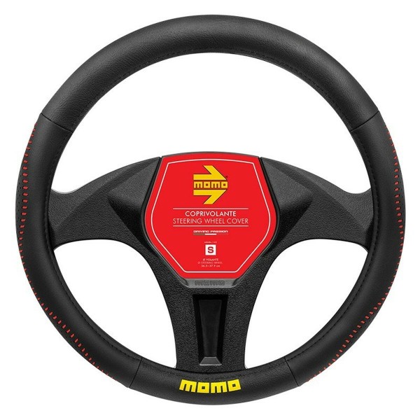 Stūres Pārklājs MOMO MOMLSWC018BRS Melns/Sarkans Ø 36 cm