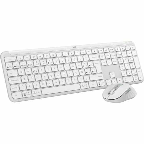 Klaviatūra un Pele Logitech 920-012596 Balts Spāņu QWERTY