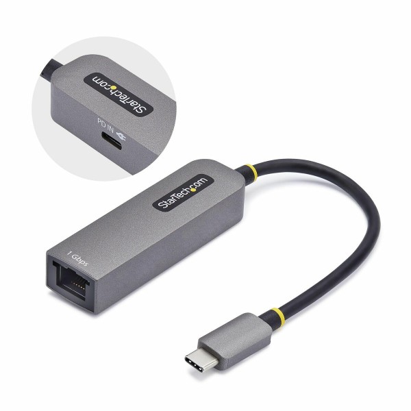 USB laidas Startech 1GPD3-USB-C-ETHERNET Pilka