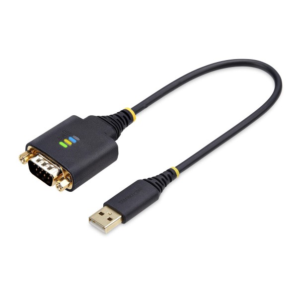 USB-kaabel Startech 1P1FFC-USB-SERIAL Must 30 cm