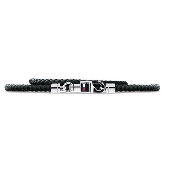 Мужские браслеты Tommy Hilfiger 2701063 Ювелирное серебро 925 Чёрный