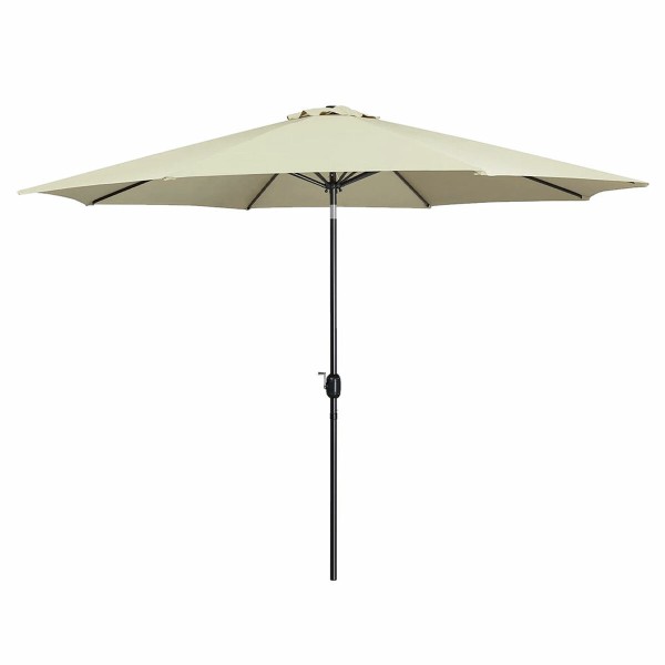 Marbueno Umbrella Steel 8 Ribs D270 cm Polyester Beige Garden, Pool, Terrace 10483