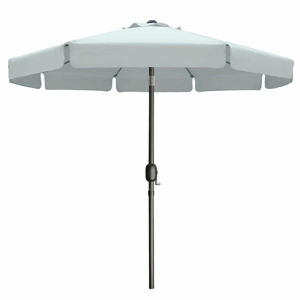 Marbueno Umbrella Steel 8 Ribs D300 cm Polyester White Garden, Pool, Terrace 10489