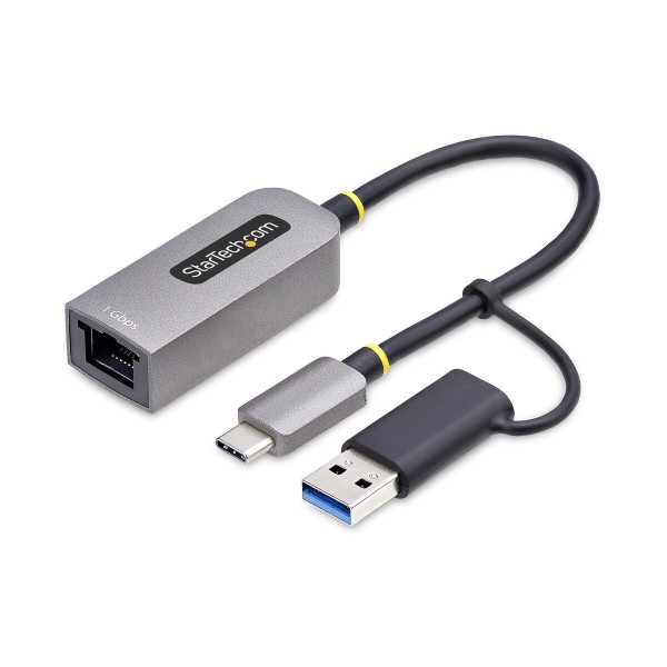 USB-Kaapeli Startech C21GA-USB-ETHERNET Harmaa