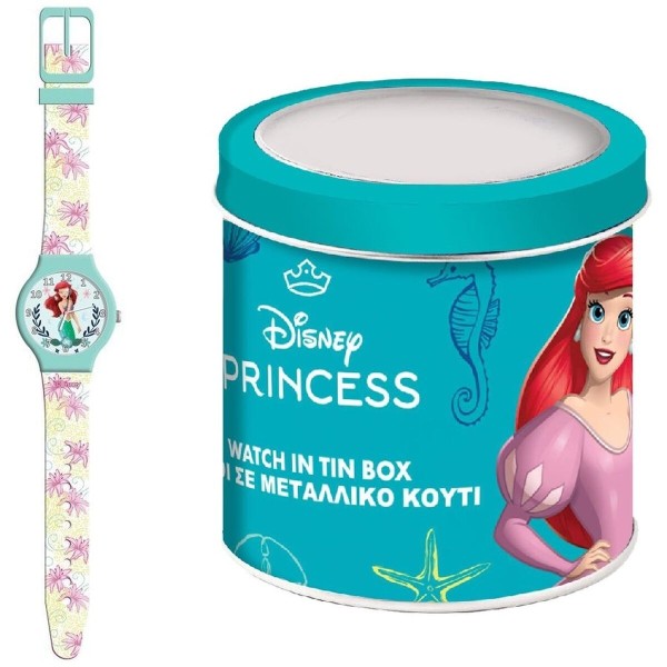 Laikrodis kūdikiams The Little Mermaid LITTLE MARMAID - TIN BOX Ø 33 mm