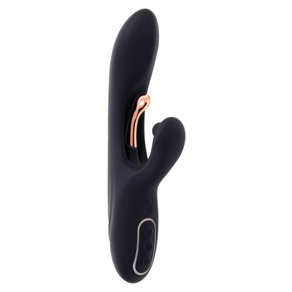 Divkārši Stimulējošs Vibrators Evolved Playboy Melns