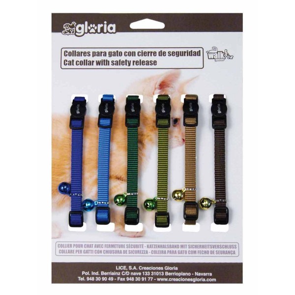 Cat Collar Gloria Fashion Multicolour Smooth 6 Units