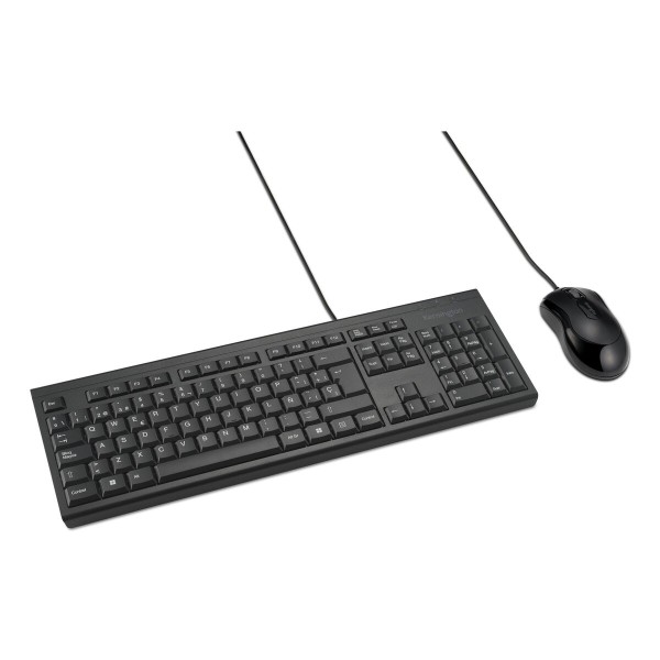 Keyboard and Mouse Kensington KM100 Black Spanish QWERTY