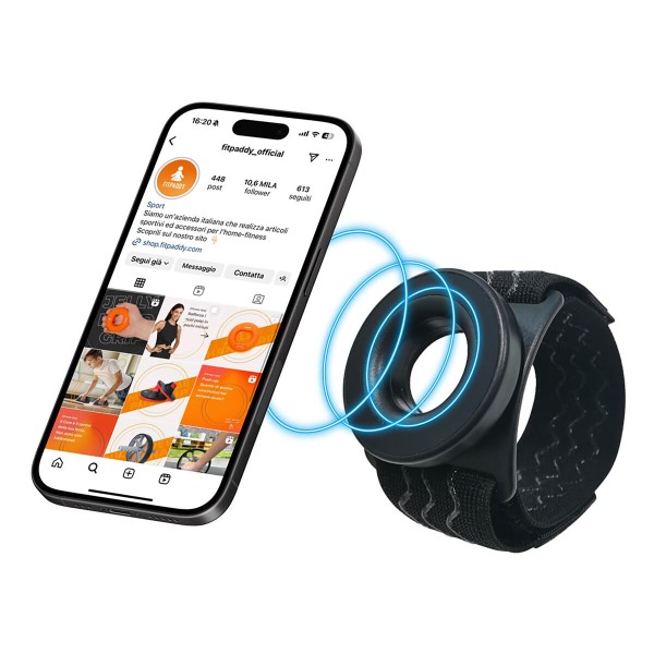 Спортивный браслет Fitpaddy Чёрный