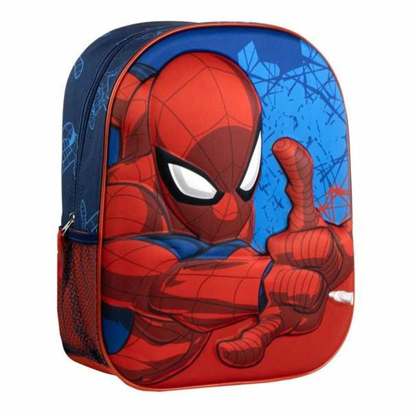 3D skolas soma Spider-Man Zils 25,0 x 31,0 x 10,0 cm