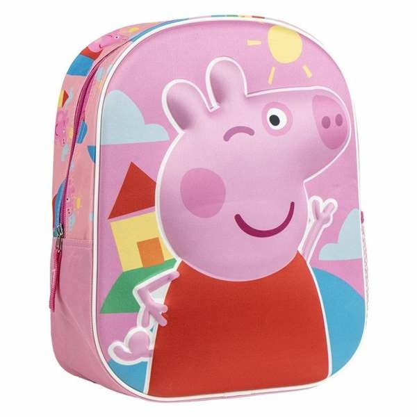 Школьный рюкзак 3D Peppa Pig Розовый 25,0 x 31,0 x 10,0 cm