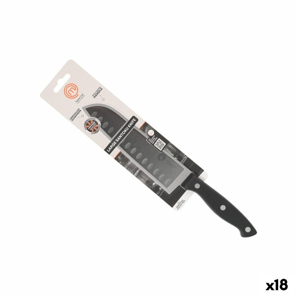 Keittiöveitsi MasterChef Musta Hopeinen 18 cm (18 osaa)