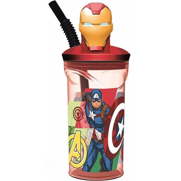 Стакан с Соломинкой The Avengers Seven Wonders Iron Man 360 ml