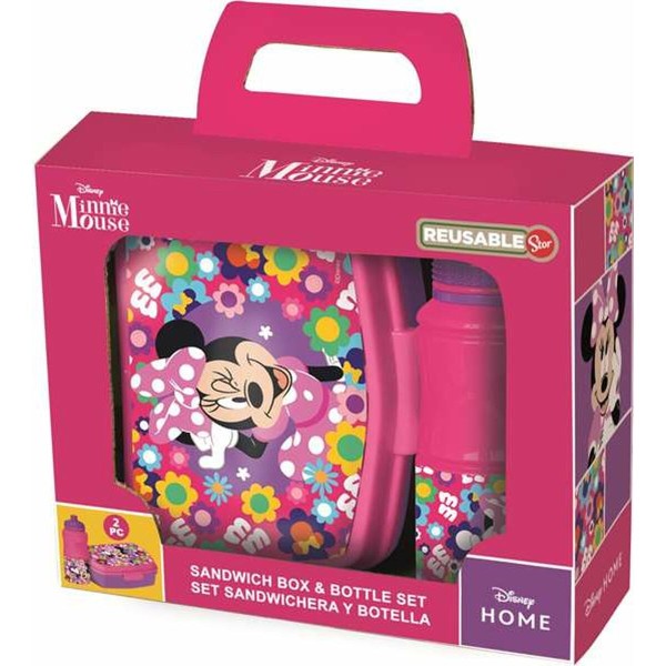 Picnic Holder and Bottle Included Minnie Mouse Bold Florals