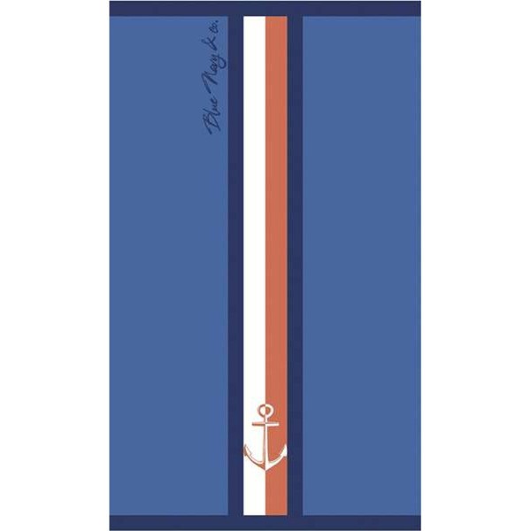 Beach Towel Secaneta Portals Navy Blue 90 x 165 cm Jacquard