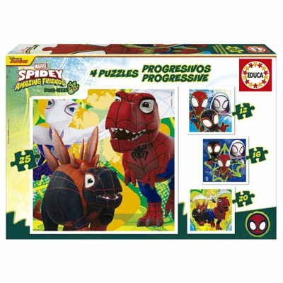 4-Puzzle Set Educa Dino...
