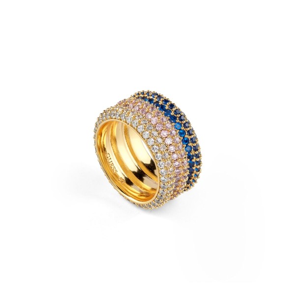 Ladies' Ring Guess JUBR05140JWYGBL54 14 Golden Blue