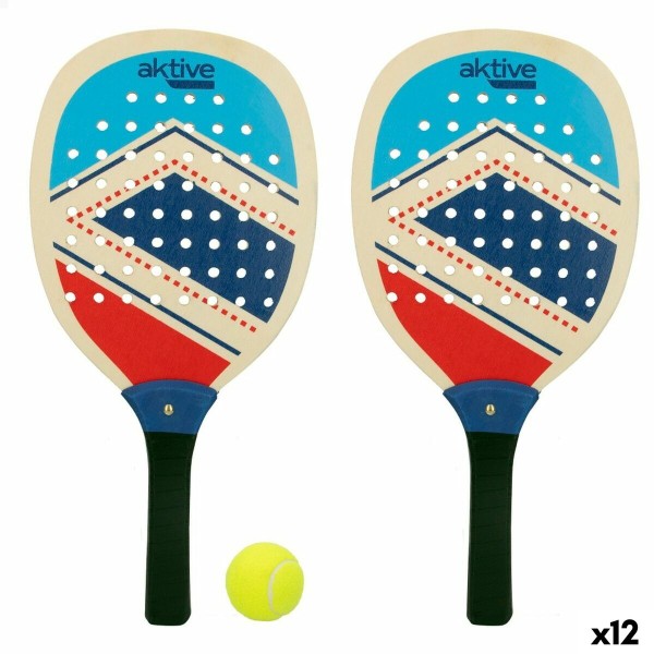 Hiekkalapio ja pallo Aktive Sininen Punainen (12 osaa)