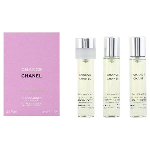Женский парфюмерный набор Chance Eau Fraiche Chanel (3 pcs) Chance Eau Fraiche