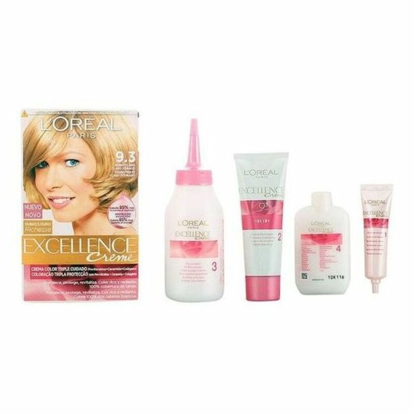 Püsivärv Excellence L'Oreal Make Up Excellence Kerge kuldne blond Nº 9.0-rubio muy claro Nº 8.0-rubio claro 192 ml
