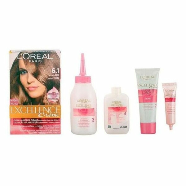 Püsivärv Excellence L'Oreal Make Up Excellence Tume tuhkblond Nº 9.0-rubio muy claro Nº 8.0-rubio claro 192 ml