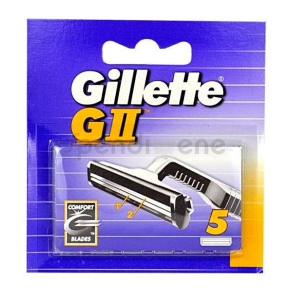 Keičiami skustuvo ašmenys GII Gillette Ii (5 pcs)