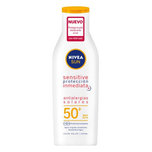 Apsauginė priemonė nuo saulės alergijos Sensitive Nivea (200 ml) 50+ (200 ml)