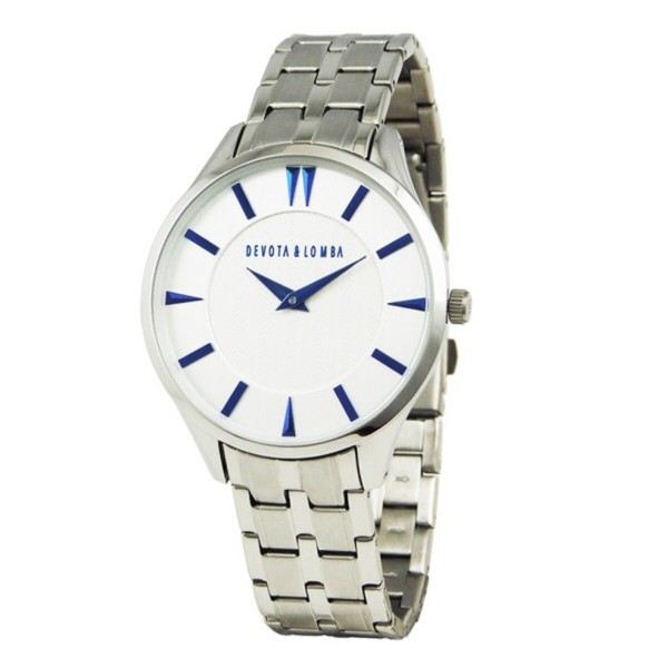 Vīriešu Pulkstenis Devota & Lomba DL012M-01WHITE (Ø 40 mm)