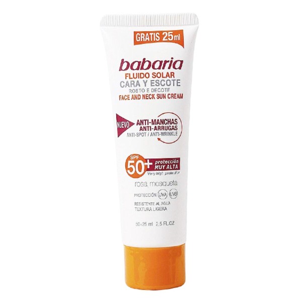 Kasvojen aurinkovoide SOLAR ADN SENSITIVE Babaria Spf 50 (75 ml) (Unisex) (75 ml)