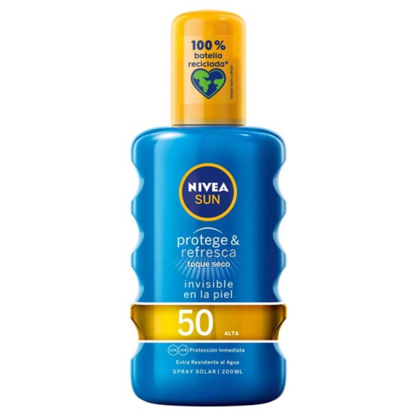 Suihke aurinkosuoja PROTEGE & REFRESCA Nivea Spf 50 (200 ml) 50 (200 ml)