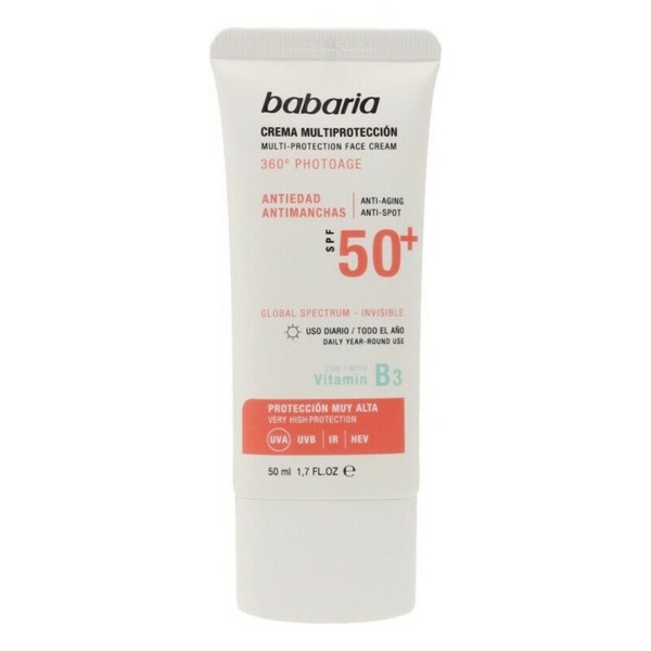 Krēms pret brūno plankumu iedegumu Multi-Protection Babaria Solar Multiproteccion SPF 50+ 50 ml