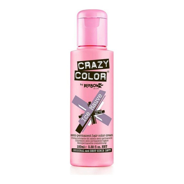 Pusiau permanentinis atspalvis Mauve Ice Crazy Color Nº 75 (100 ml)