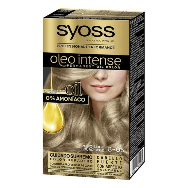 Püsivärv Syoss Olio Intense Ammooniaagivaba Nº 8,05 Hele Beež