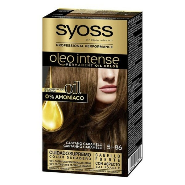 Постоянная краска Syoss Olio Intense Без аммиака Nº 5,86 Каштановый Карамель