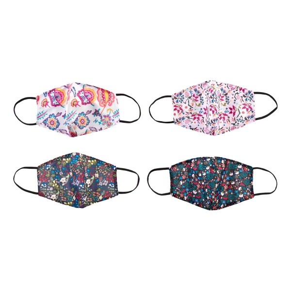 Hügieeniline näomask DKD Home Decor Mitmevärviline 4 Ühikut