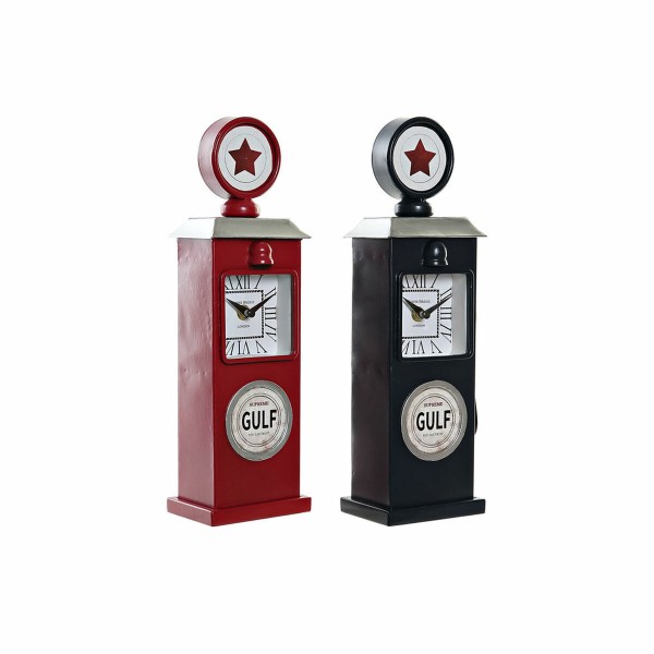 Zegar stołowy DKD Home Decor Kristall Raud Bensiin (2 pcs) (12 x 8 x 35 cm)