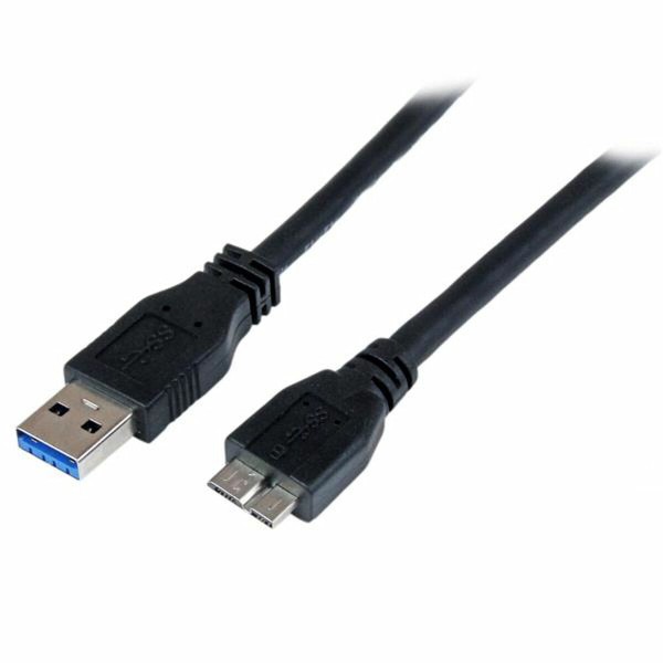 USB-kaabel-Mikro USB Startech USB3CAUB1M Must