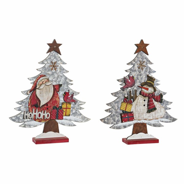 Ziemassvētku Nieciņš DKD Home Decor Koks (2 pcs) (33 x 6 x 39.5 cm)