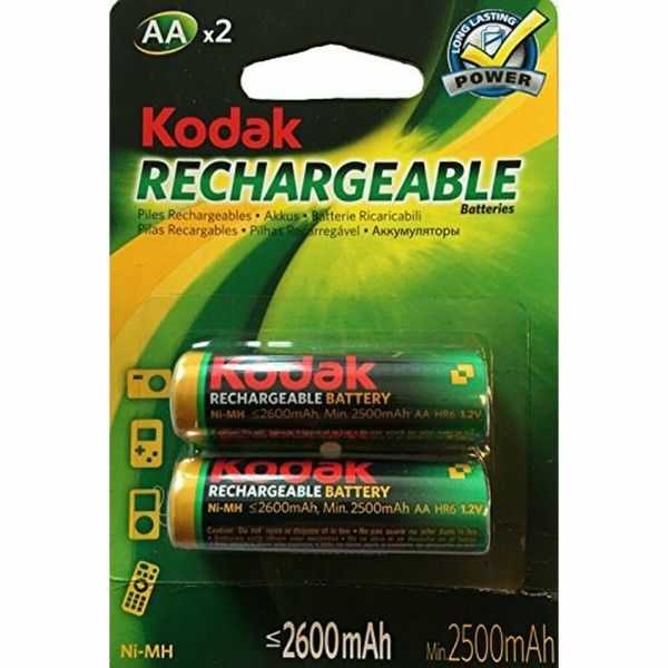 Taaslaetav Aku LR6 Kodak NI-MH 2600 mAh (2 pcs)