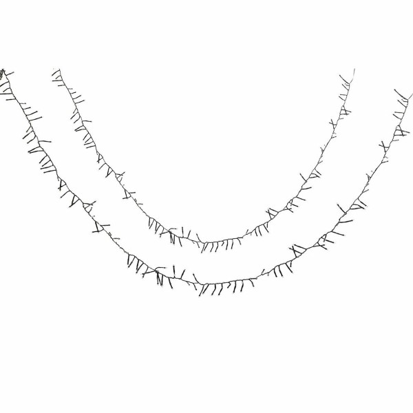 Tulede riba DKD Home Decor LED Valge Kollane PVC (5 x 1 x 200 cm) (2 pcs)