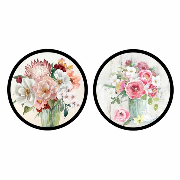 Maalaus DKD Home Decor Maljakko (80 x 3 x 80 cm) (2 osaa)