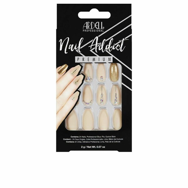 Kunstküüned Ardell Nail Addict Nude Jeweled (24 pcs)