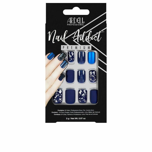 Tekokynnet Ardell Nail Addict Matte Blue (24 pcs)
