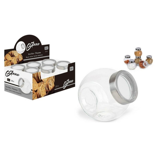 Stiklinis indas 2200 ml (17,5 x 13 x 17,5 cm)