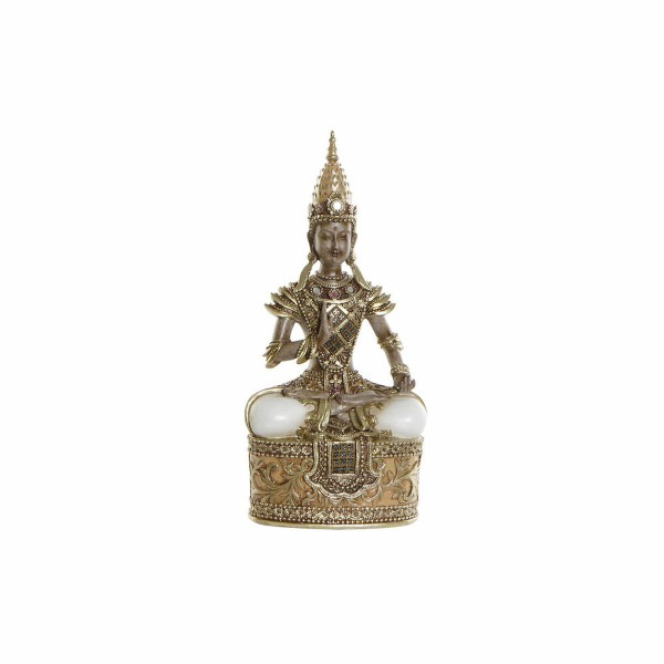 Dekoratiivkuju DKD Home Decor Kuldne Pruun Buddha Vaik (13 x 7 x 27 cm)