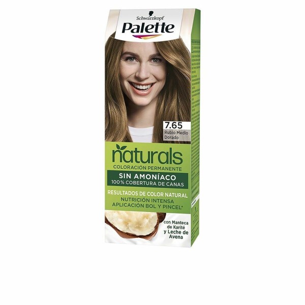 Püsivärv Schwarzkopf Palette Natural Nº 7.65