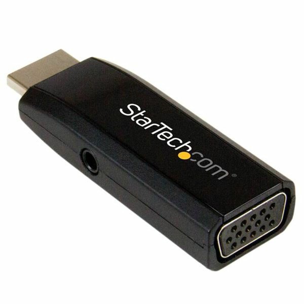 Display Porta uz HDMI Adapteris Startech HD2VGAMICRA Melns