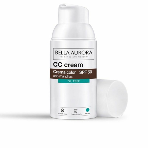 CC Cream Bella Aurora Spf 50 Be aliejaus (30 ml)