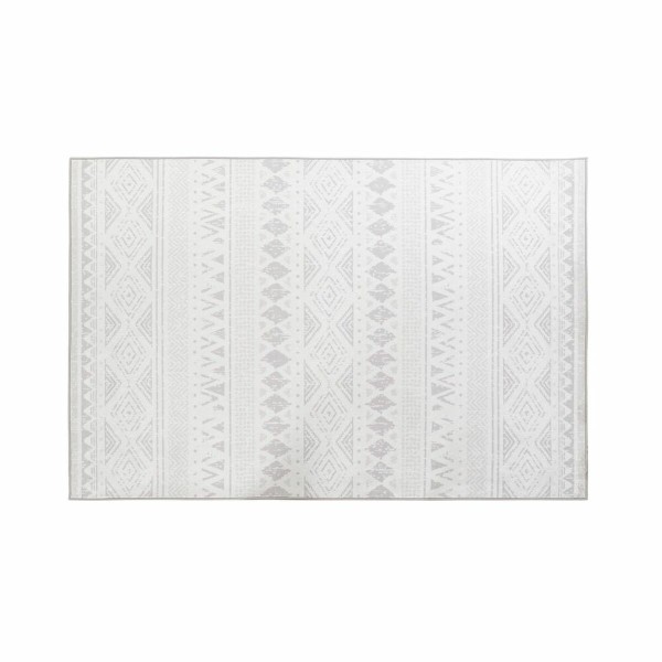 Matto DKD Home Decor Harmaa Valkoinen Ikat (120 x 180 x 0,4 cm)
