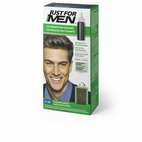 Värvšampoon Just For Men Colorante Keskmine kastan 30 ml